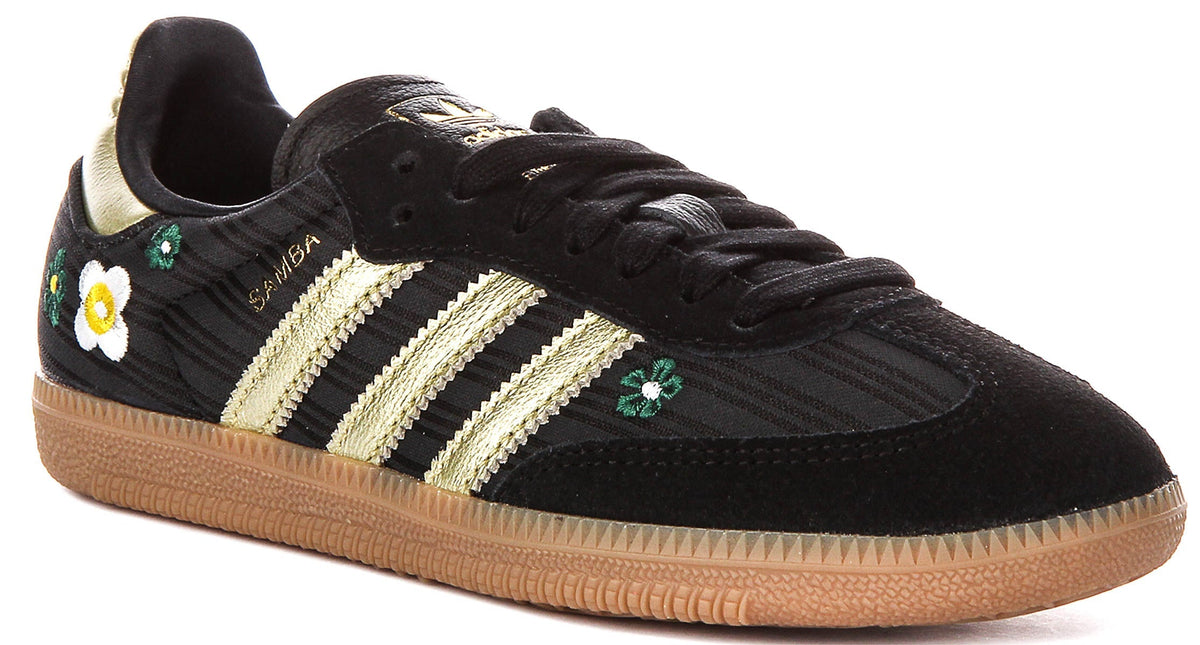 Adidas Samba OG X Liberty Print In Black Gold For Women